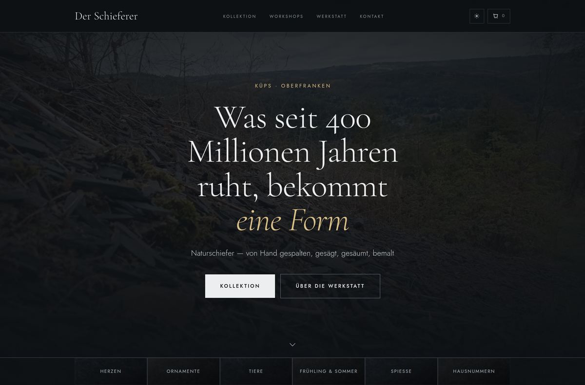 Der Schieferer am Computer